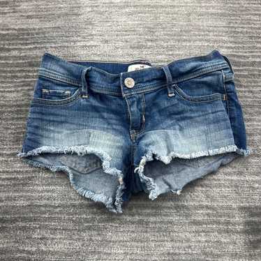 Vintage Hollister Jean Shorts Size 0 W24 Womens C… - image 1