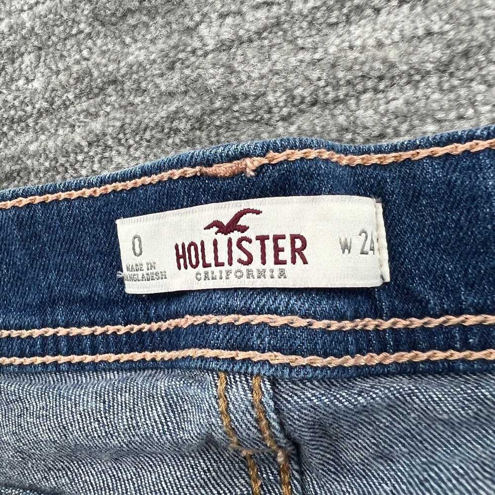 Vintage Hollister Jean Shorts Size 0 W24 Womens C… - image 3