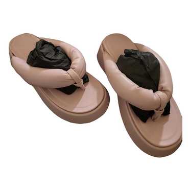 Ganni Vegan leather flip flops - image 1