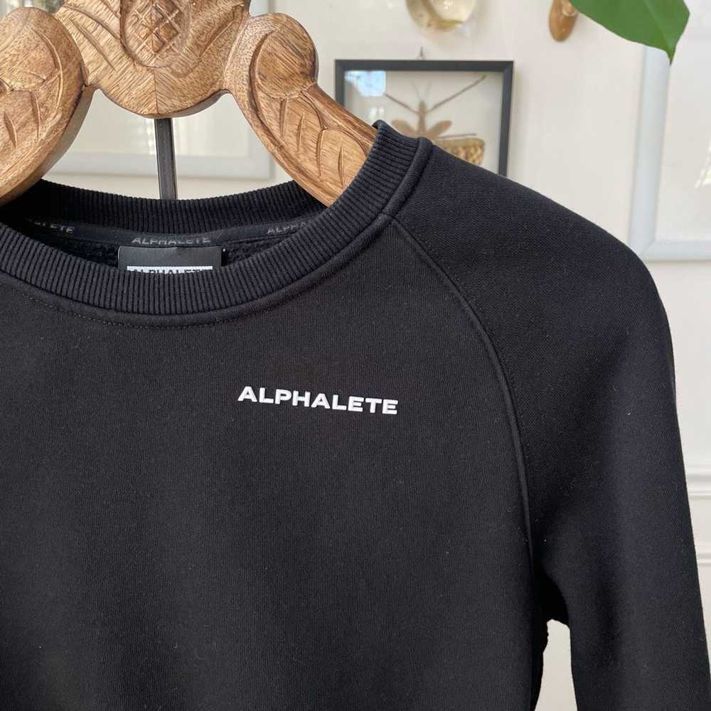 Other Alphalete Black Cropped Crewneck Sweatshirt… - image 2