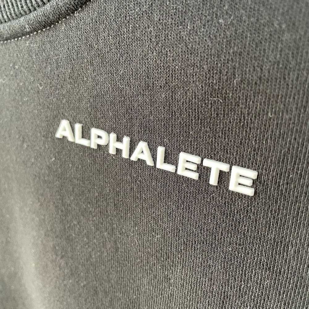 Other Alphalete Black Cropped Crewneck Sweatshirt… - image 3