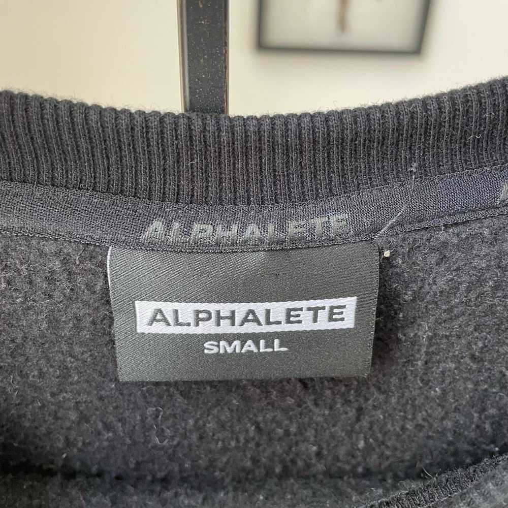 Other Alphalete Black Cropped Crewneck Sweatshirt… - image 6