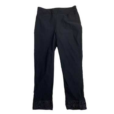 Chicos Chicos women size 8 Black Ankle Pants stret