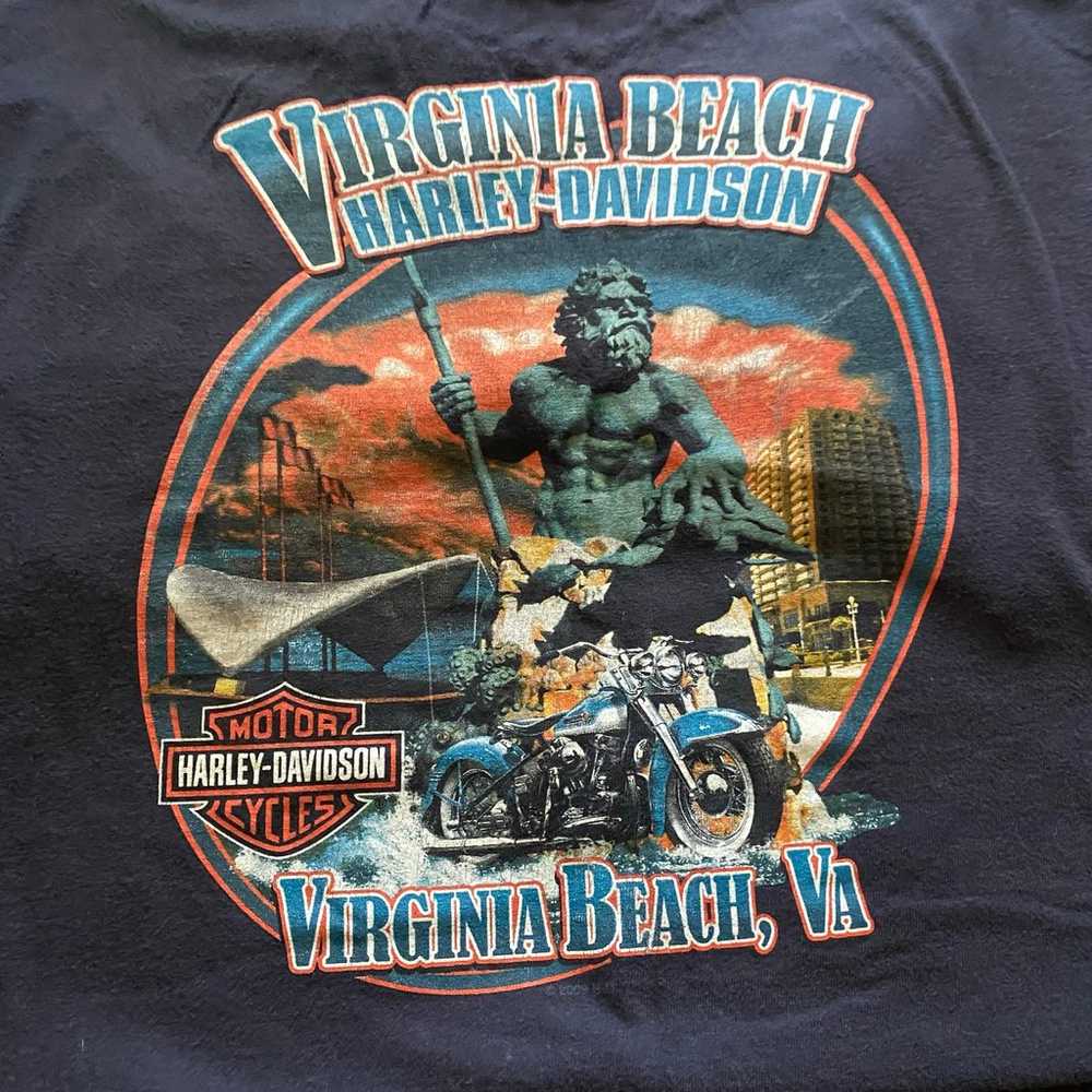Vintage Harley Davidson Shirt Virginia Beach - image 1