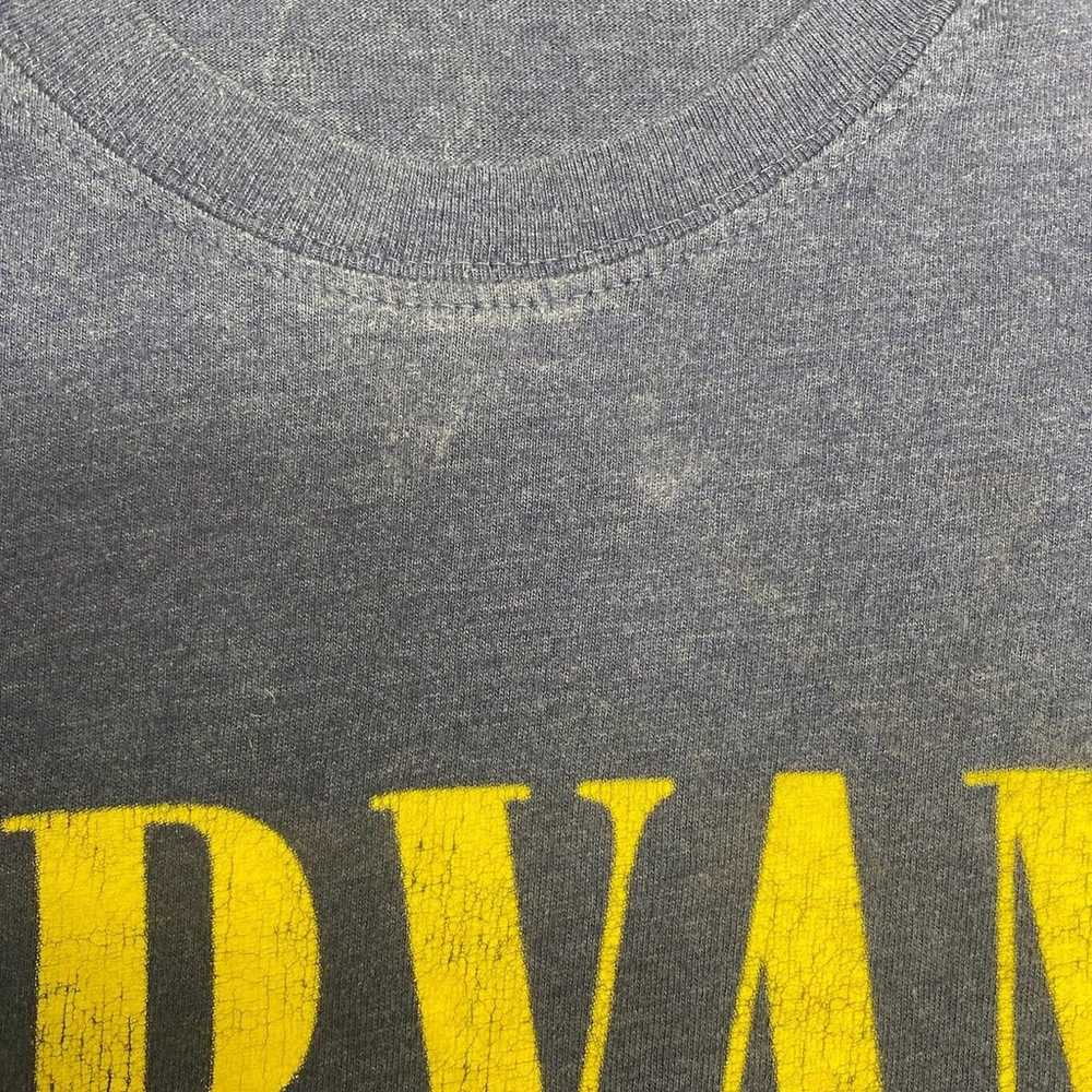 Nirvana Graphic Band Tee Thrifted Vintage Style S… - image 11