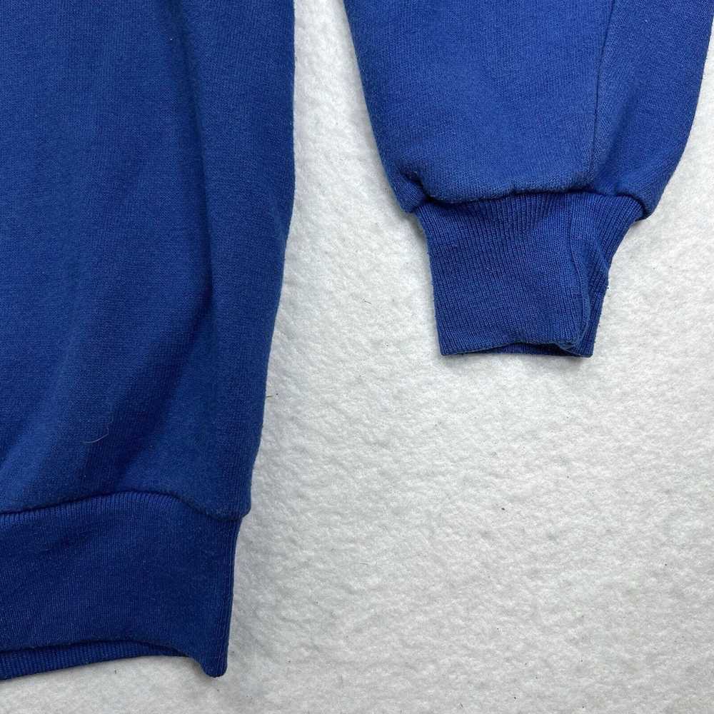 Jerzees Vintage Jerzees Fleece Sweatshirt Blue Pu… - image 6