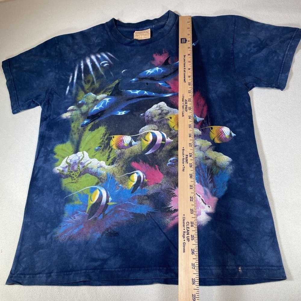 The Mountain Mens Shirt Sz L Blue Tie Dye Y2K Nat… - image 12