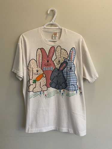 Vintage Vintage 90’s Bunny Easter Handmade Shirt - image 1
