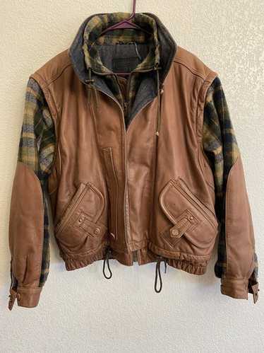 90s SAXONY Leather×3Dknit 90s SAXONY Leather×3Dknit