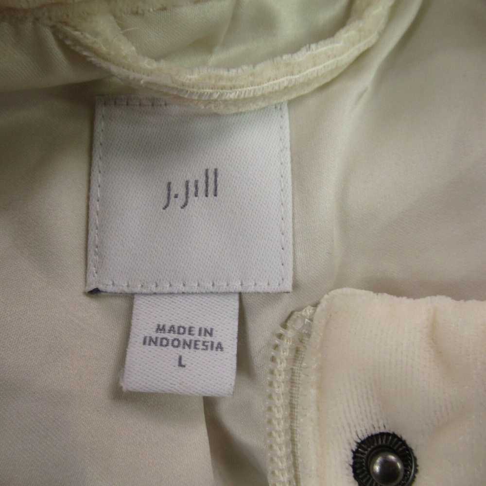 Vintage J Jill Vest Womens Large Velvet Puffer Sl… - image 3
