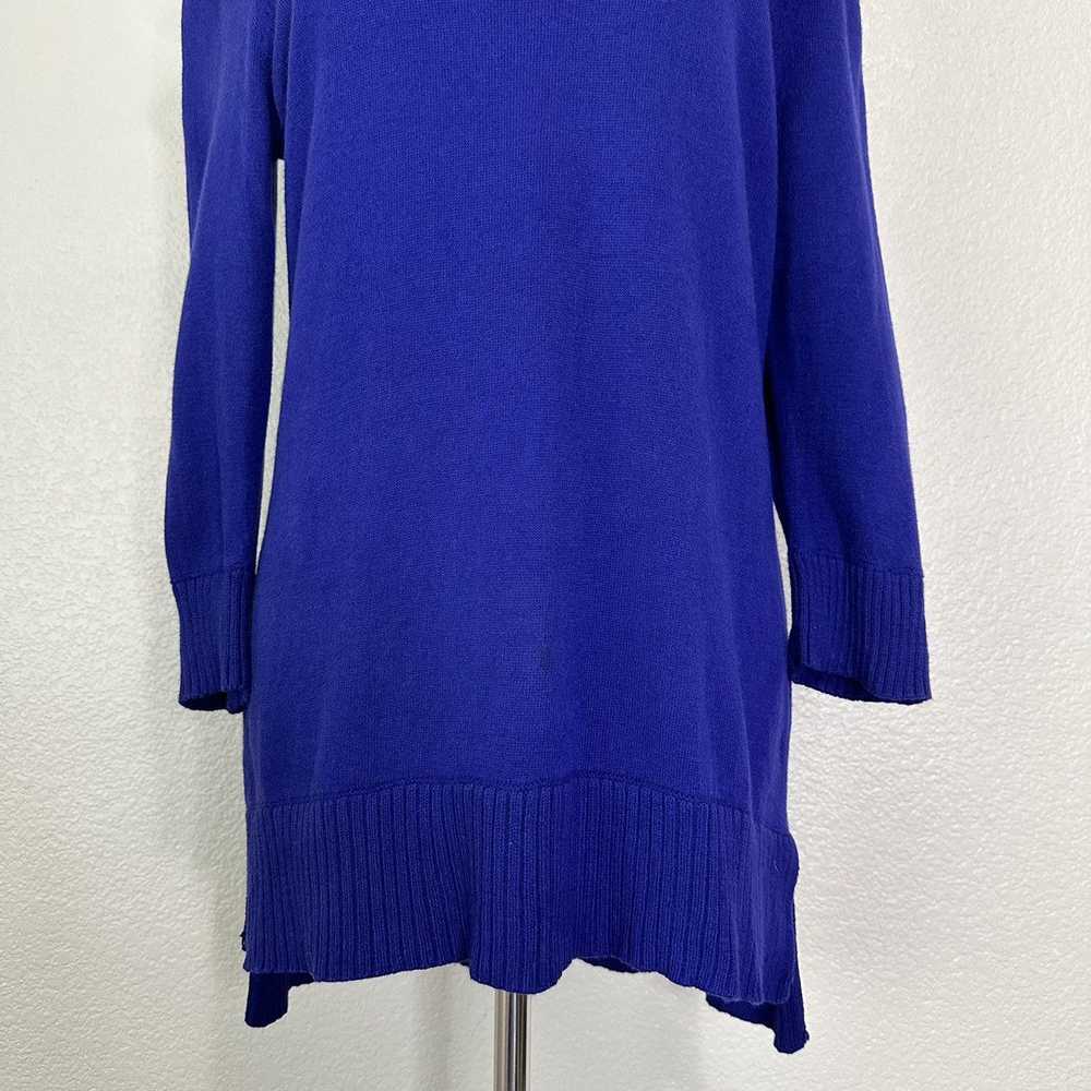 Chicos Chico’s Royal Blue Buttoned Boat Off Shoul… - image 4