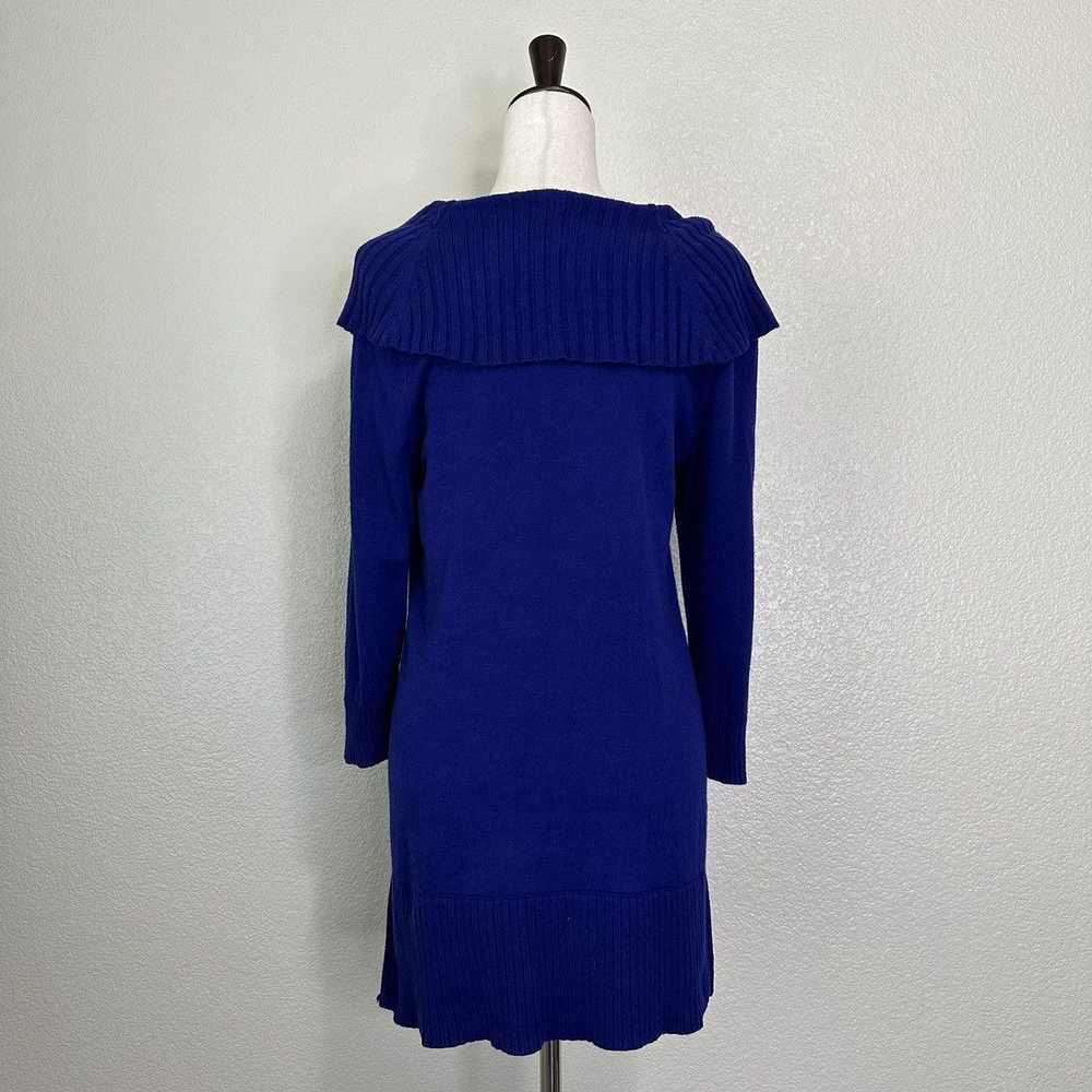 Chicos Chico’s Royal Blue Buttoned Boat Off Shoul… - image 7