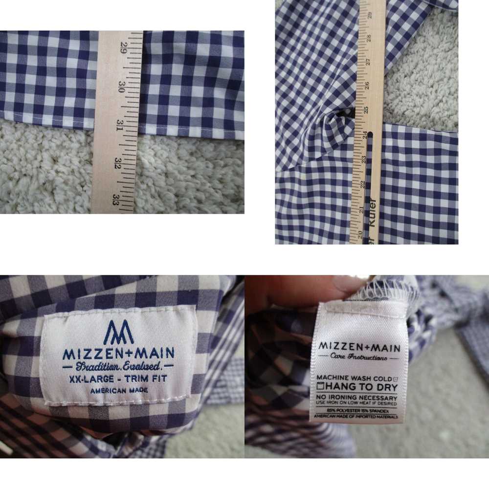 Mizzen+Main Mizzen Main Shirt Mens 2XL XXL Purple… - image 4