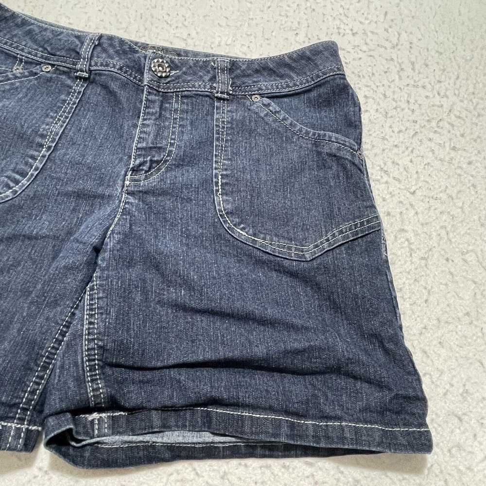 Other Baccini Women's Size 8 Denim Shorts 6" Inse… - image 2