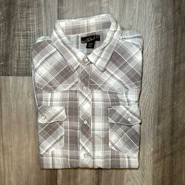 Helix Helix Short Sleeve Pearl Snap Button Shirt -
