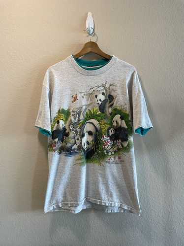 Streetwear × Vintage Vintage Panda Habitat T Shirt