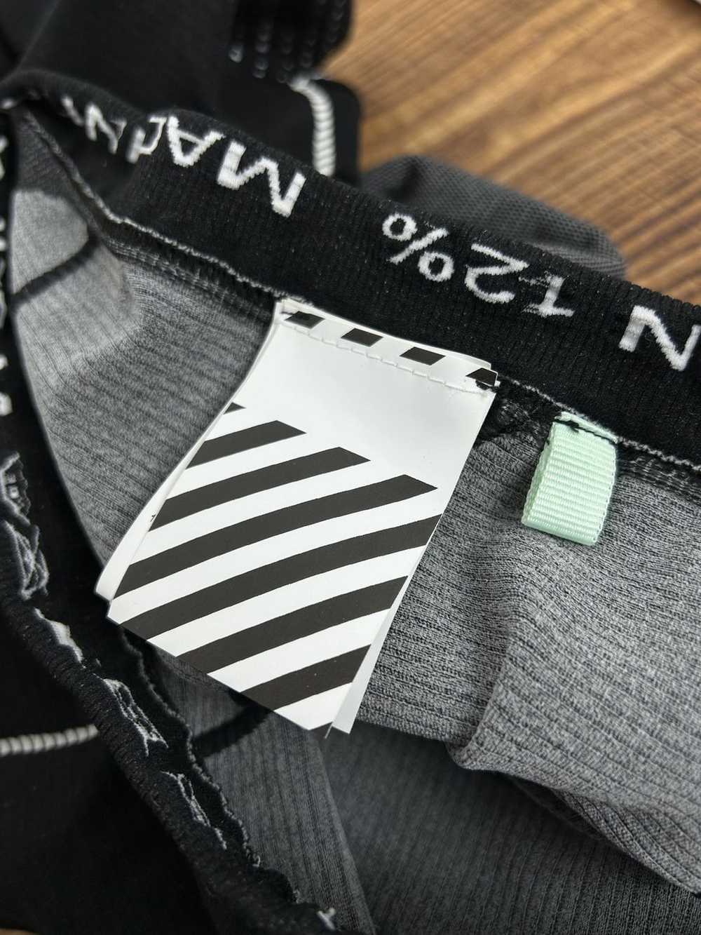 Off-White Off White Black And White OFFF Logo Ath… - image 9