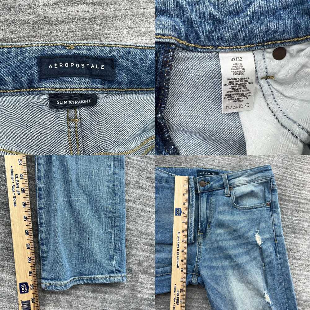 Vintage Aeropostale Jeans Size 32/32 Mens Slim St… - image 4
