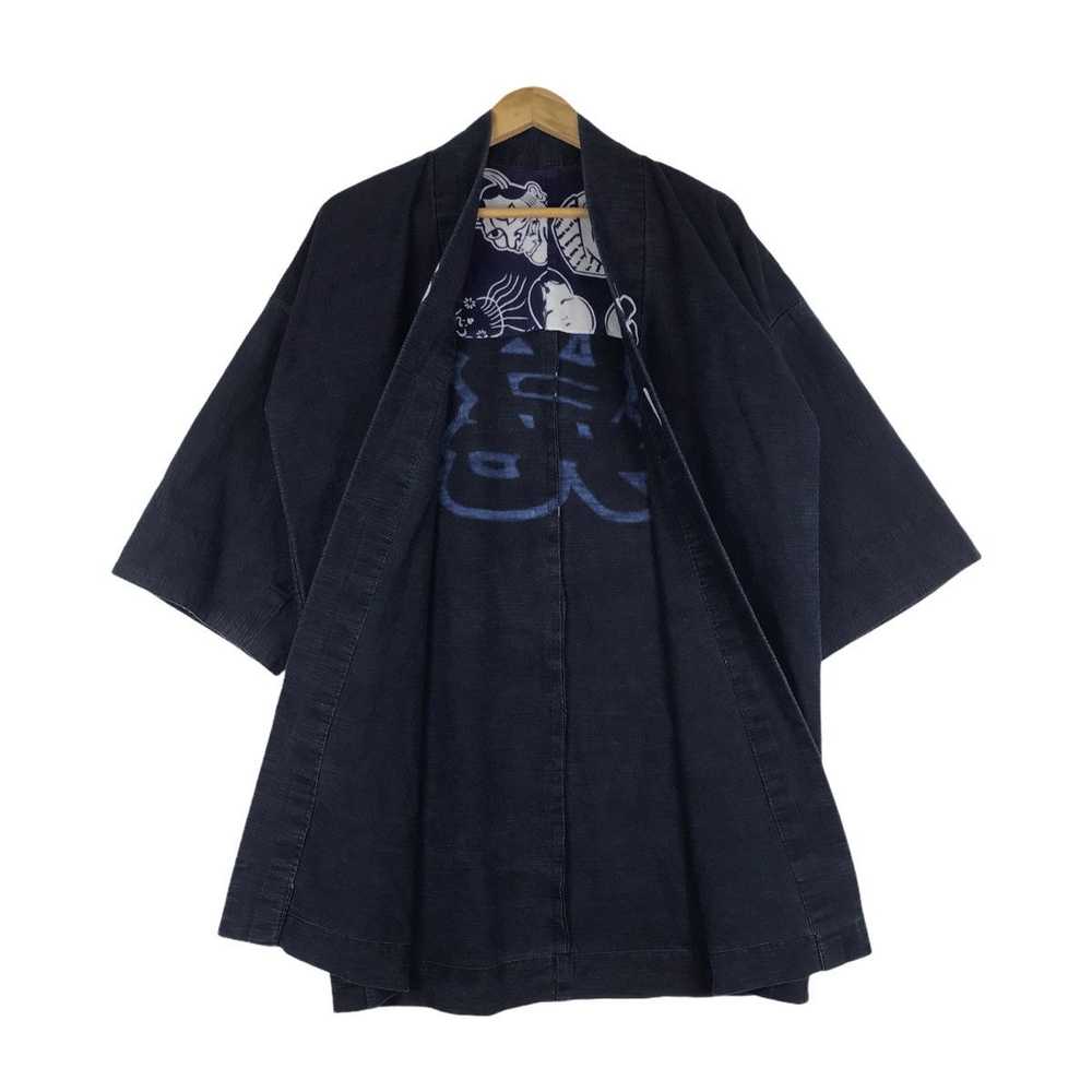 Kimono Japan Dragon × Vintage Vintage 80s 90s Ind… - image 7