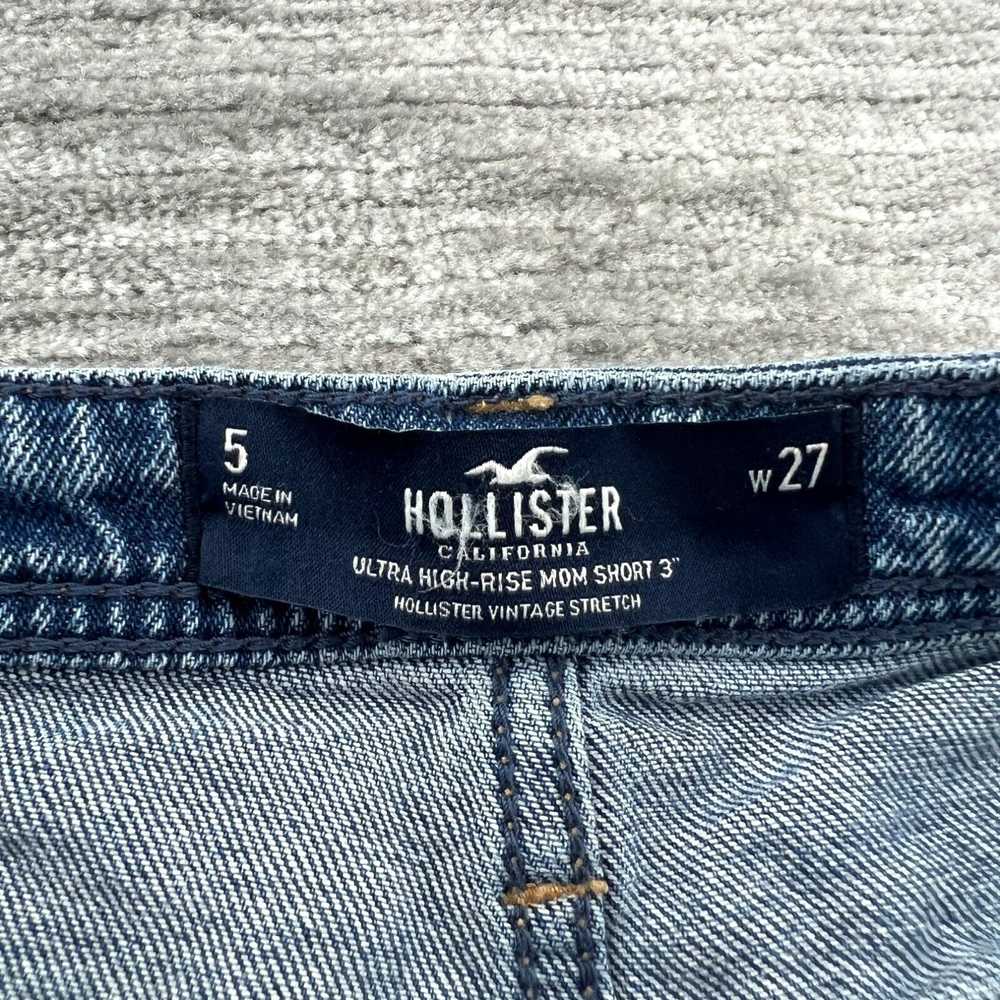 Vintage Hollister Jean Shorts Size 5 W27 Womens U… - image 3