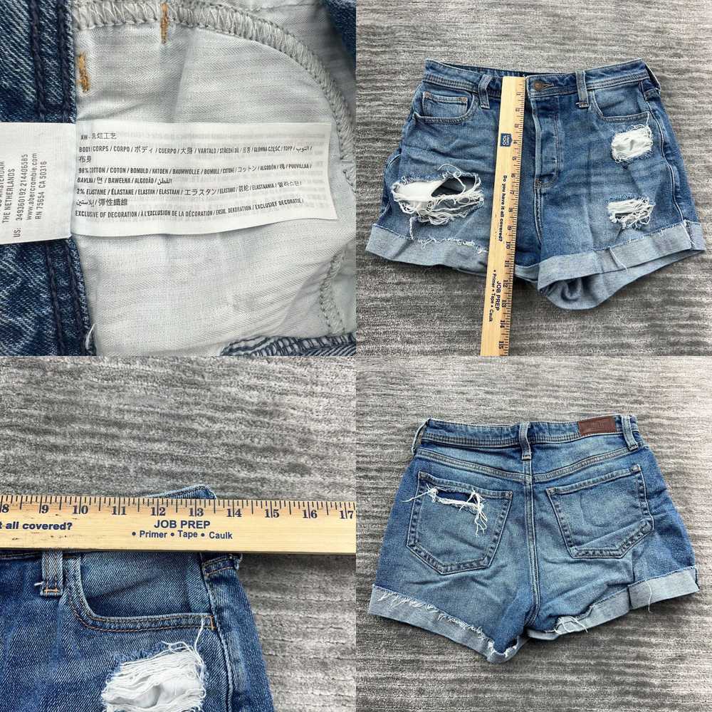 Vintage Hollister Jean Shorts Size 5 W27 Womens U… - image 4