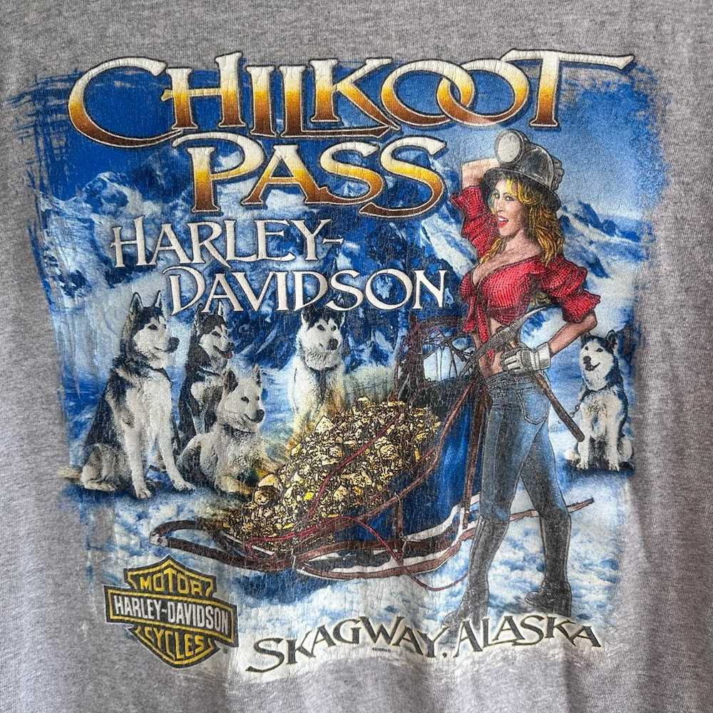 Harley Davidson Alaska T-shirt Grey Huskies Mens … - image 2