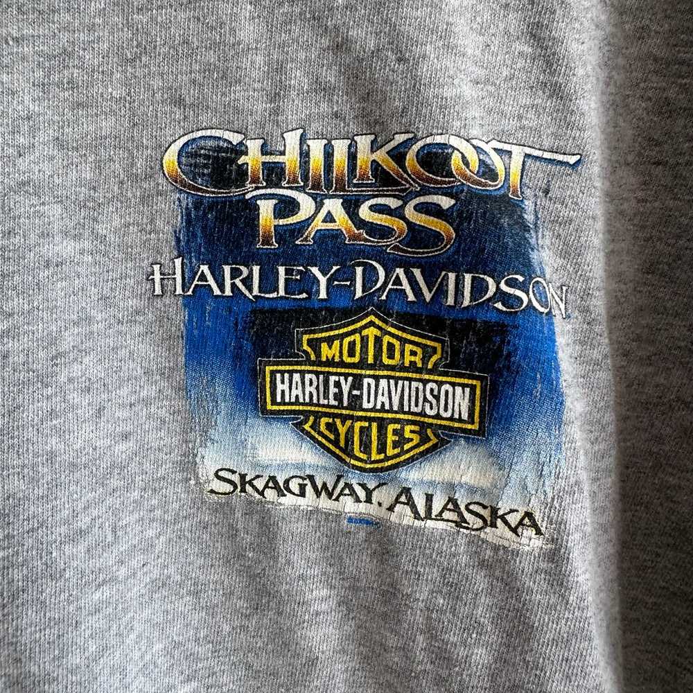 Harley Davidson Alaska T-shirt Grey Huskies Mens … - image 4