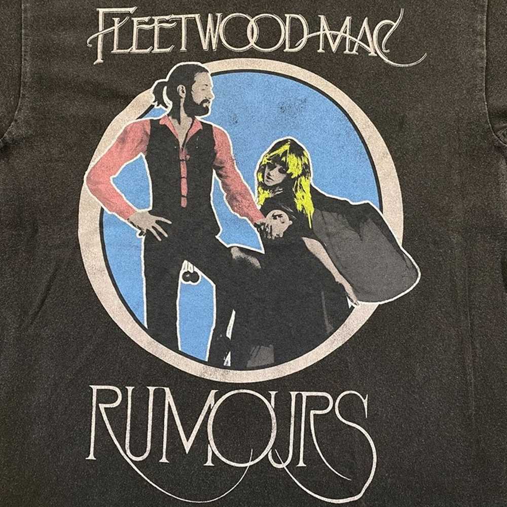 Fleetwood Mac Rumours Album Poster Rock Band Tee M - image 2