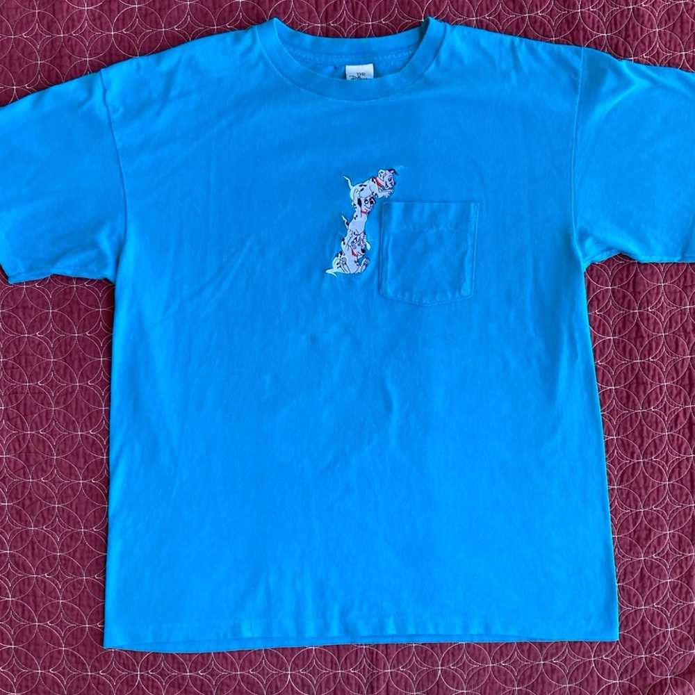 Vintage 90s 101 Dalmatians Disney Pocket T Shirt … - image 1