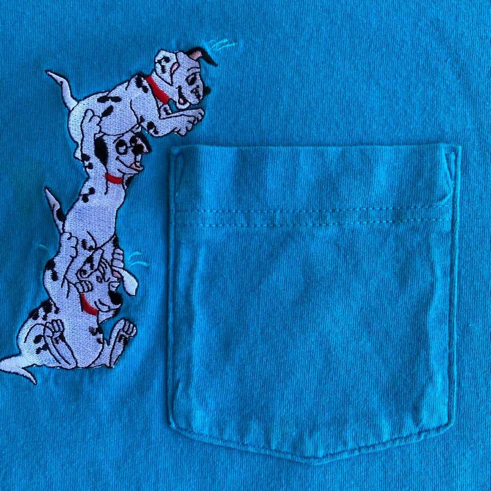 Vintage 90s 101 Dalmatians Disney Pocket T Shirt … - image 3