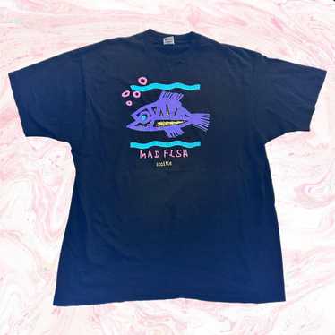 80s mad fish seattle 1998 single stitch black t sh