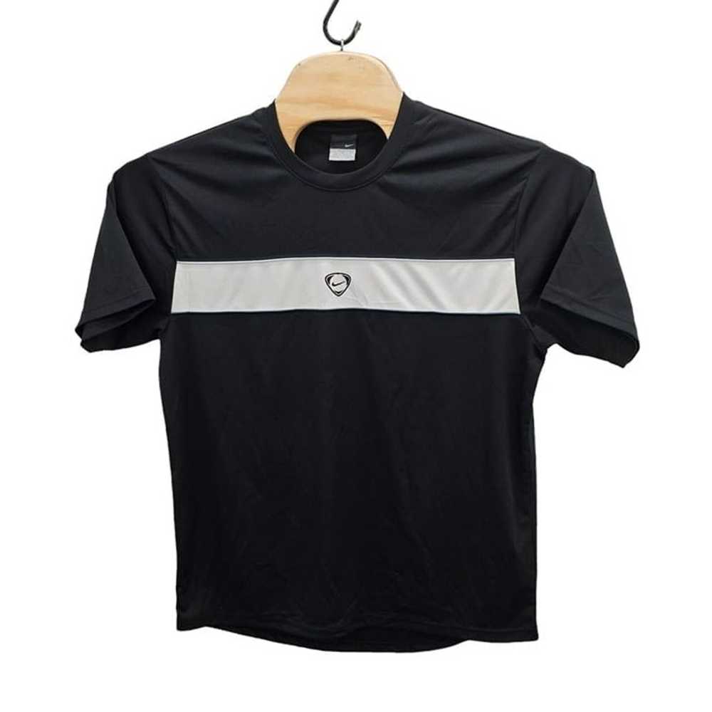 NIKE VTG T-Shirt Black Short Sleeve Football Socc… - image 2