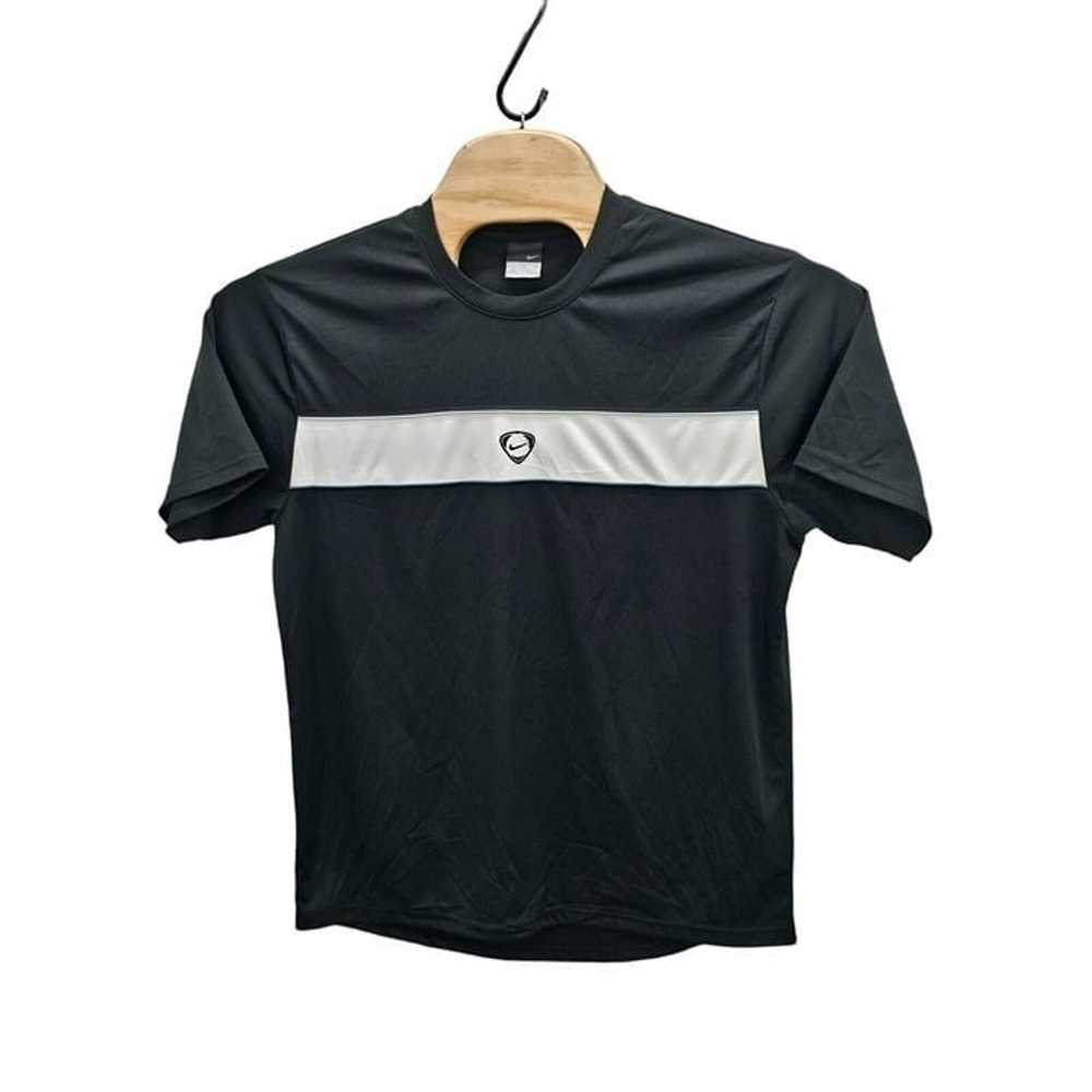 NIKE VTG T-Shirt Black Short Sleeve Football Socc… - image 4