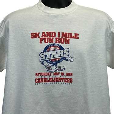 Las Vegas Stars 5K Fun Run Vintage 90s T Shirt X-… - image 1