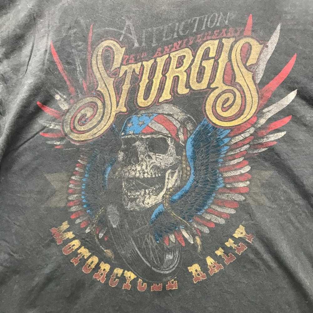 Affliction Sturgis 75th Live Fast 2015 T-Shirt Me… - image 6