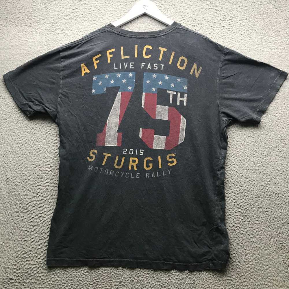 Affliction Sturgis 75th Live Fast 2015 T-Shirt Me… - image 9