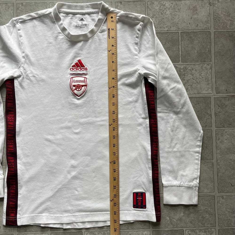 #196. Arsenal Adidas Spellout Embroidered Logo Ts… - image 6