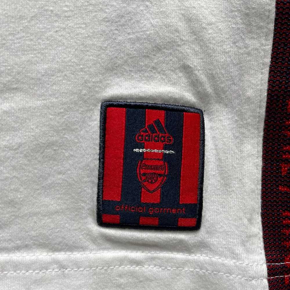 #196. Arsenal Adidas Spellout Embroidered Logo Ts… - image 7