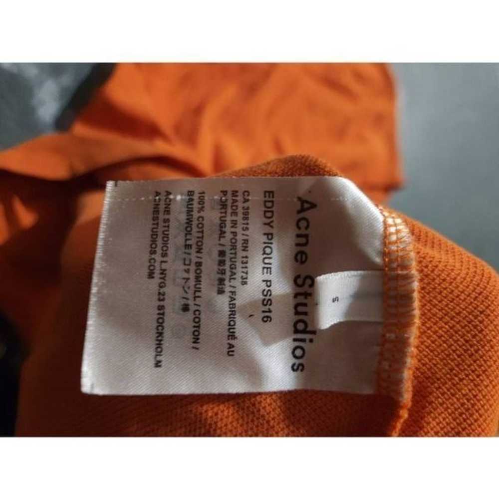 Acne Studios Mens Eddy Short Sleeve  orange TShir… - image 3