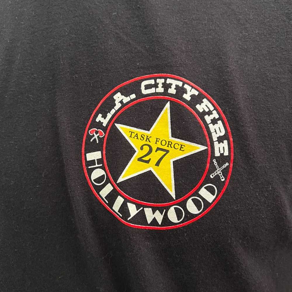 Vintage LA City Fire Hollywood Task Force 27 T-Sh… - image 5