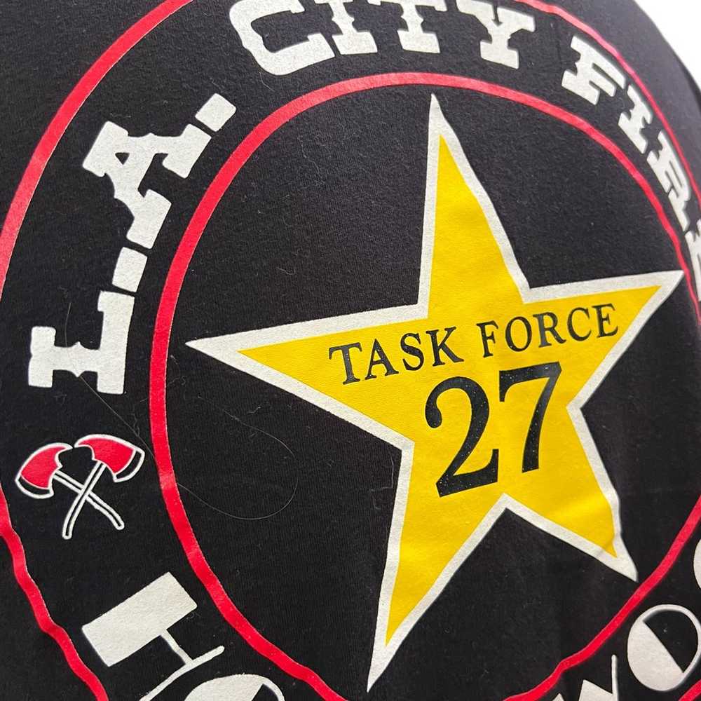 Vintage LA City Fire Hollywood Task Force 27 T-Sh… - image 6