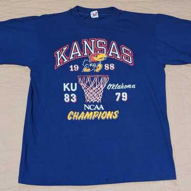 Vintage NCAA KU Jayhawks Championship T-shirt