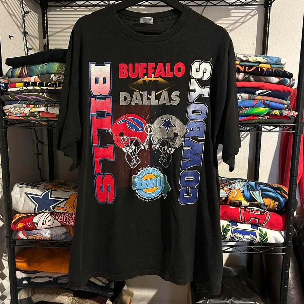Vintage 1990s cowboys vs buffalo - image 1