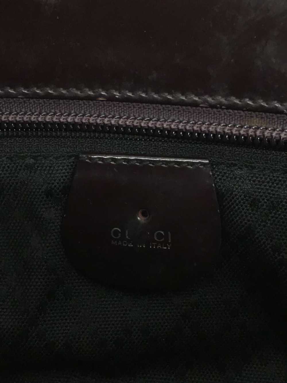 Used Gucci Handbag Old Bamboo/Nylon/Brw Bag - image 5