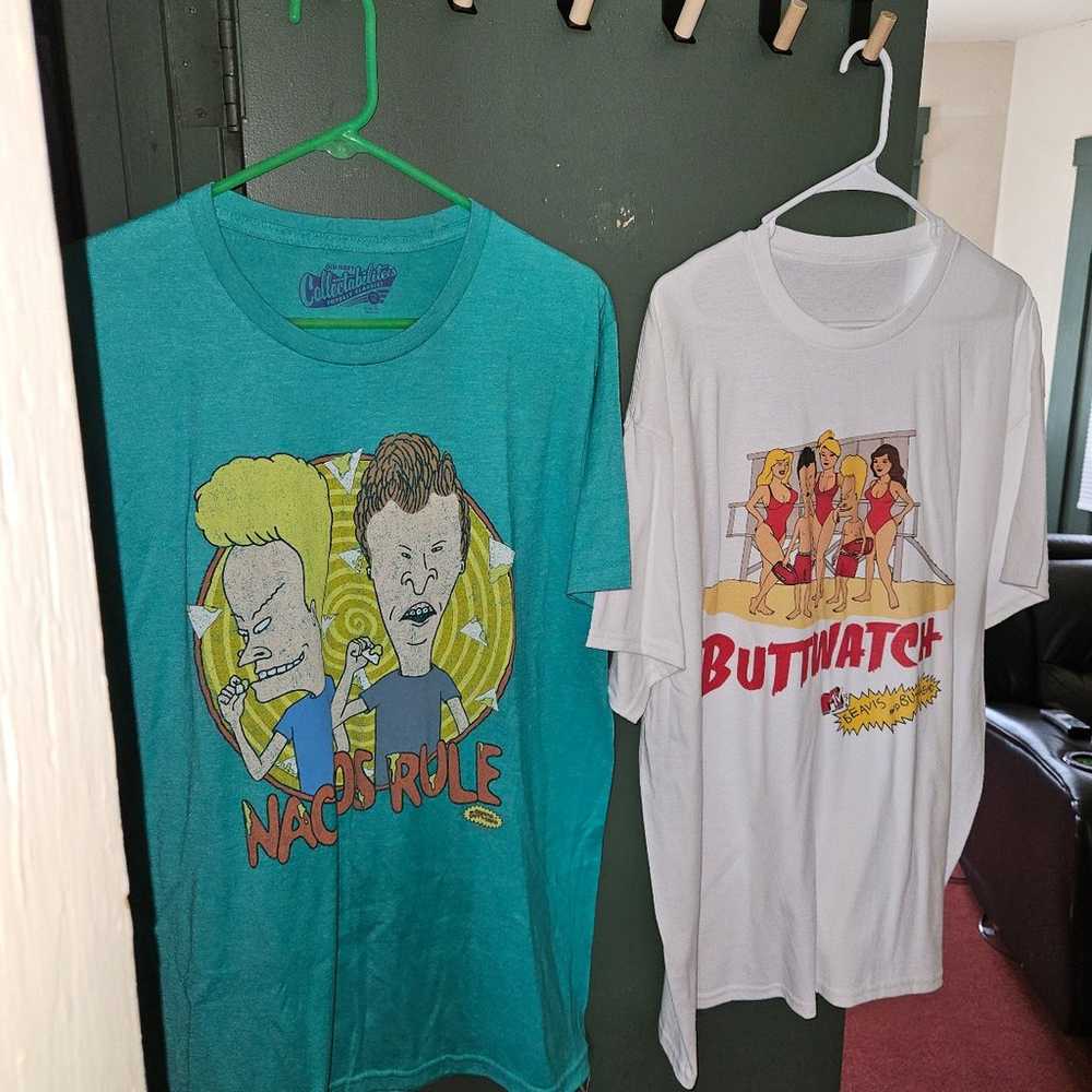 Beavis And Butthead XL T Shirt Lot Of 2 - image 1