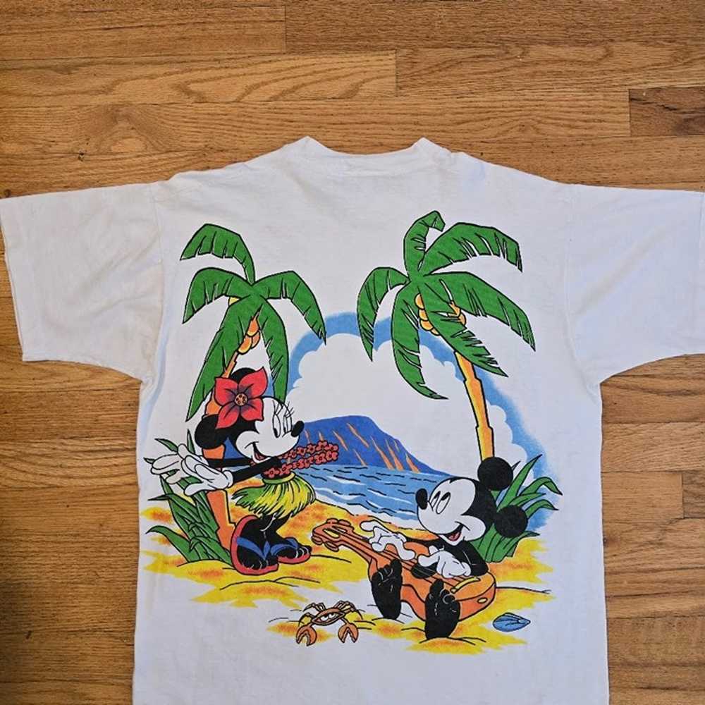 Vintage 80s Disney Mickey AOP Jerry Leigh Shirt S… - image 7