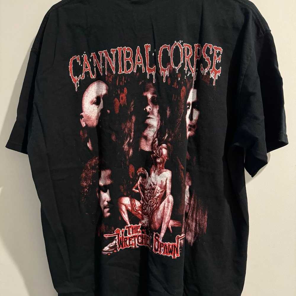 VTG Y2K Cannibal Corpse Band Metal Shirt Rock Men… - image 6