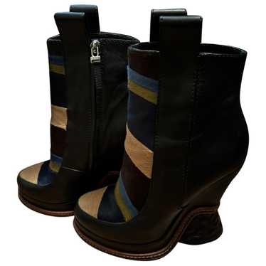 Fendi Leather ankle boots