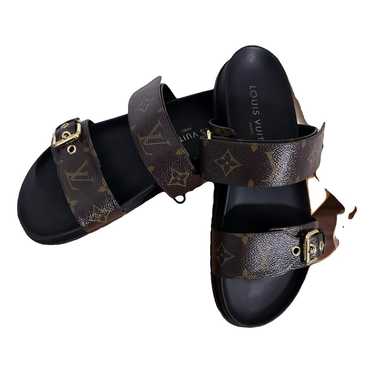 Louis Vuitton Bom Dia leather sandal - image 1
