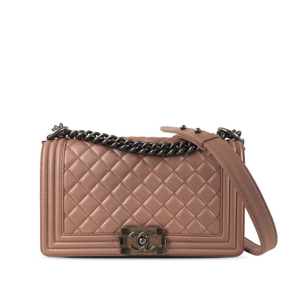 Product Details Chanel Pink Medium Lambskin Boy B… - image 1